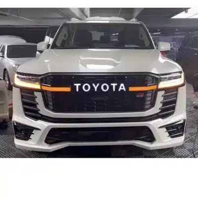 GR Style Honeycomb Front Grille with LED Lighting for 2022-2026 Toyota Land Cruiser LC300, ABS Plastic