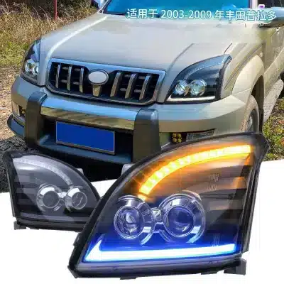 LED Projector Headlight Assembly for 2003-2009 Toyota Prado FJ120, Xenon/Halogen Low Beam Upgrade LHD LED Projector Headlight Assembly for 2003-2009 Toyota Prado FJ120, Xenon/Halogen Low Beam Upgrade LHD