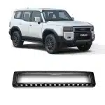 Carbon Fiber Style Front Grille Frame Trim for 2024 Toyota Land Cruiser Prado LC250, Black Warrior Edition Exterior Modification