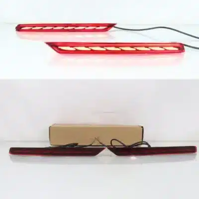Rear Bumper LED Tail Light Brake Lamp Assembly for 2022-2023 Toyota Land Cruiser LC300, Red Lens