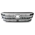Front Bumper Grille with Integrated LED Lights for 2021 Toyota Land Cruiser LC300, ABS Plastic Factory Style