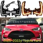 LED Daytime Running Lights White 6000K DRL Fog Lamp Replacement for Toyota Yaris Hatchback 2020-2022