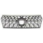 Front Bumper Grille TRD Style Replacement for 2018 Toyota Land Cruiser Prado FJ150, Matte Black ABS