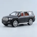 1:24 Scale Toyota Land Cruiser LC300 Alloy Die-Cast Model Car Toy with Sound and Light, Black