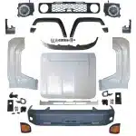LED Front Fog Light Assembly Set for 2024 Toyota Land Cruiser LC76 LC79, 12V 55W High Brightness Waterproof Fog Lamp Kit