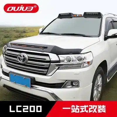 Amber Front Grille LED Marker Lights Kit for 2008-2021 Toyota Land Cruiser LC200, Gloss Black Housing, 6-Piece Set Amber Front Grille LED Marker Lights Kit for 2008-2021 Toyota Land Cruiser LC200, Gloss Black Housing, 6-Piece Set