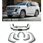 Full Front and Rear Body Kit Assembly for 2020-2023 Toyota Land Cruiser LC300, PP Material Retrofit