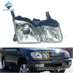 Right Passenger Side Halogen Headlight Housing for 1998-2007 Lexus LX470, Driving Lamp Replacement
