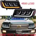 Full LED Headlight Assembly with DRL for 1998-2007 Toyota Land Cruiser LC100, Replacement Front Driver & Passenger Side