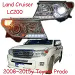 Right Passenger Side Headlight Lens Housing for 2012-2015 Toyota Land Cruiser Prado LC200, HID Xenon Style