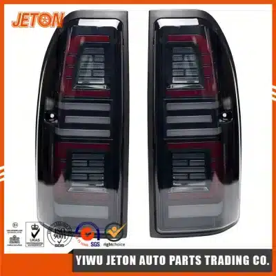Full LED Tail Lights Assembly for Toyota Land Cruiser Prado 90 1996-2002, 12V Rear Brake Turn Signal Lamps Pair Full LED Tail Lights Assembly for Toyota Land Cruiser Prado 90 1996-2002, 12V Rear Brake Turn Signal Lamps Pair