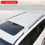 Extended Aluminum Alloy Roof Rack Cargo Carrier Basket Compatible with Toyota Land Cruiser LC300 2021-2024, Silver Finish