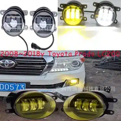 LED Fog Light Daytime Running Light for 2008-2018 Toyota Land Cruiser LC200, Golden Yellow 12V Bumper Warning Lamp LED Fog Light Daytime Running Light for 2008-2018 Toyota Land Cruiser LC200, Golden Yellow 12V Bumper Warning Lamp