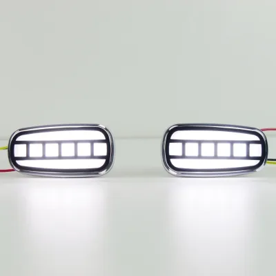 LED Side Marker Fender Turn Signal Lights Clear Lens for 2003-2009 Toyota Land Cruiser Prado LC120, White/Amber Sequential LED Side Marker Fender Turn Signal Lights Clear Lens for 2003-2009 Toyota Land Cruiser Prado LC120, White/Amber Sequential
