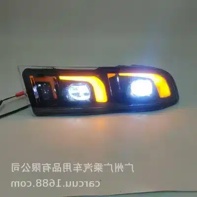 LED Fog Light DRL Assembly with Turn Signal for Mercedes-Benz W204 Sport (C-Class), 3-Function White + Amber Turn Signal + LED Fog