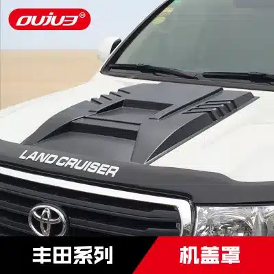 Hood Protector Bug Deflector with Sequential LED Light Front Stone Guard for Toyota Land Cruiser LC200 2016-2021 LC100 4500 4700