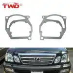Low-Beam Headlight Projector Lens Retrofit Mounting Bracket for Lexus LX470, Iron Construction