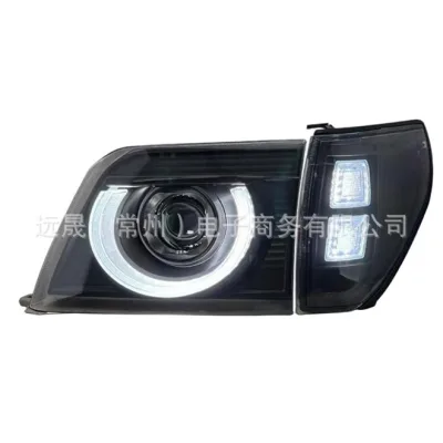 Modified Front Headlight Assembly Crystal Clear Lens for 1997-2002 Toyota Prado LC90, 55W 24V Modified Front Headlight Assembly Crystal Clear Lens for 1997-2002 Toyota Prado LC90, 55W 24V