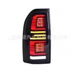 LED Tail Light Assembly for 1997-2002 Toyota Prado LC90, Rear Brake Stop Lamps Pair, ABS Clear & Red Housing