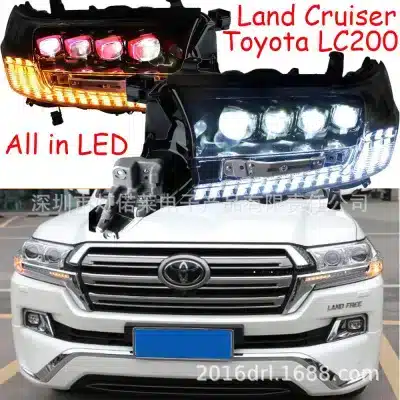 LED Headlight Assembly with DRL and Sequential Turn Signal for Toyota Land Cruiser LC200 / Prado 2016-2019 LED Headlight Assembly with DRL and Sequential Turn Signal for Toyota Land Cruiser LC200 / Prado 2016-2019