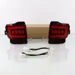 Rear Bumper LED Fog Light Assembly for 2016-2020 Toyota Land Cruiser LC200, Brake & Signal Tail Lamp Reflector Pair