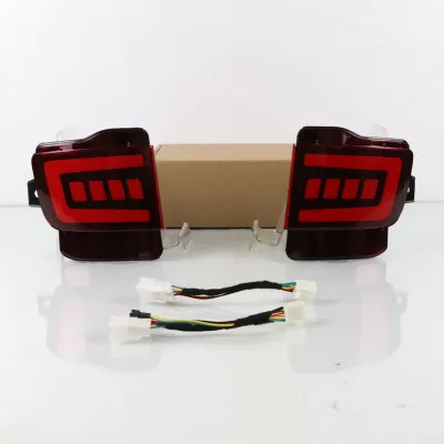Rear Bumper LED Fog Light Assembly for 2016-2020 Toyota Land Cruiser LC200, Brake & Signal Tail Lamp Reflector Pair Rear Bumper LED Fog Light Assembly for 2016-2020 Toyota Land Cruiser LC200, Brake & Signal Tail Lamp Reflector Pair