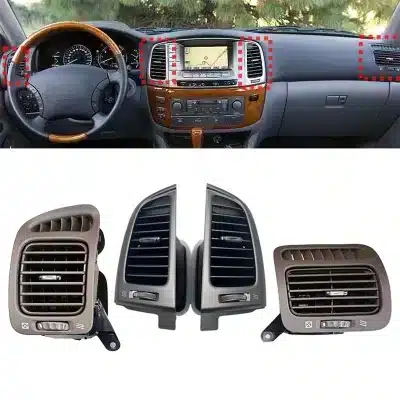 Dashboard Center Right Air Conditioning Vent Panel Assembly for 2003-2007 Lexus LX470, ABS Material Dashboard Center Right Air Conditioning Vent Panel Assembly for 2003-2007 Lexus LX470, ABS Material