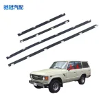 Outer Front Door Window Weatherstrip Seal Trim Strip for Toyota Land Cruiser LC80 1991-1998, Replaces 75710-60021
