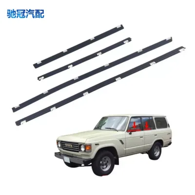 Outer Front Door Window Weatherstrip Seal Trim Strip for Toyota Land Cruiser LC80 1991-1998, Replaces 75710-60021 Outer Front Door Window Weatherstrip Seal Trim Strip for Toyota Land Cruiser LC80 1991-1998, Replaces 75710-60021