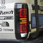 Rear LED Tail Light Assembly with Dynamic Sequential Turn Signals for Toyota Land Cruiser LC70 LC71 LC76 LC78 LC79
