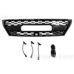 Front Bumper Grille Mesh with Integrated LED Lights for Lexus LX470 LX570 2008-2012, ABS Plastic