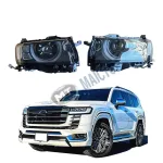 Headlight Guard Protector Covers for 2022-2023 Toyota Land Cruiser LC300, PC Material Clear Lens Shield