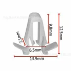 100pcs Nylon Door Trim Panel Retainer Fastener Clips Replacement for Toyota 67771-58010 Land Cruiser