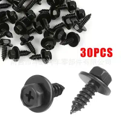 Hex Head Bumper Fender Screw M6x17 for Toyota Lexus, Replaces 90159-60498 Self-Tapping Bolt Hex Head Bumper Fender Screw M6x17 for Toyota Lexus, Replaces 90159-60498 Self-Tapping Bolt