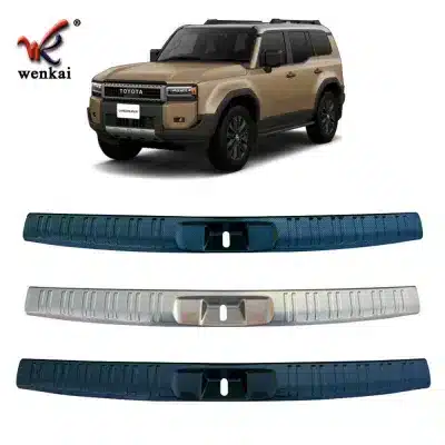 Inner Rear Bumper Guard Sill Protector Stainless Steel for 2024 Toyota Land Cruiser Prado LC250 Inner Rear Bumper Guard Sill Protector Stainless Steel for 2024 Toyota Land Cruiser Prado LC250