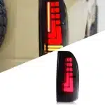 LED Tail Light Rear Lamp Assembly for 1996-2002 Toyota Land Cruiser Prado LC90 LC95 3400, Black Housing