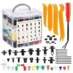 1240Pcs Universal Car Fastener Clips Kit, 32 Sizes Auto Bumper Push Pins & Trim Clips Set for Toyota and Major Vehicles