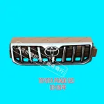 Front Radiator Grille Chrome Gray Finish for Toyota Prado 120 LC120 2003-2009, ABS Plastic