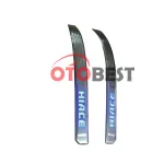 LED Door Sill Scuff Plate Stainless Steel Welcome Pedal Guard Black for Toyota Hiace 200 Series