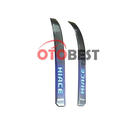 LED Door Sill Scuff Plate Stainless Steel Welcome Pedal Guard Black for Toyota Hiace 200 Series LED Door Sill Scuff Plate Stainless Steel Welcome Pedal Guard Black for Toyota Hiace 200 Series