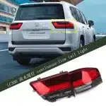 LED Rear Tail Light Assembly for 2022-2023 Toyota Land Cruiser LC300, Sequential Dynamic Turn Signal, ABS Housing