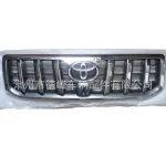 Radiator Front Grille Chrome/Semi-Plated Finish for 2003-2009 Toyota Land Cruiser Prado FJ120, ABS Plastic