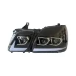 Full LED Headlight Assembly for 1998-2007 Lexus LX470, LED DRL & Sequential Turn Signals, Left and Right Pair