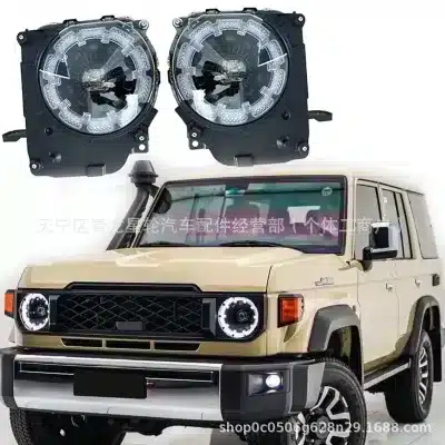 LED Front Headlight Set for 2024 Toyota Land Cruiser LC76 LC79, IP67 Waterproof 12V 26W Replacement LED Front Headlight Set for 2024 Toyota Land Cruiser LC76 LC79, IP67 Waterproof 12V 26W Replacement