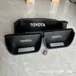 Aluminum Alloy Door Sill Scuff Plate Protectors for Toyota Hiace, Black Titanium Stainless Steel Interior Welcome Pedal Guard