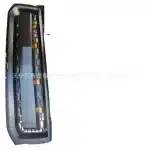 Front Bumper Upper Grille with LED Lights for 2003-2009 Toyota Prado FJ120, TRD Style Gloss Black ABS