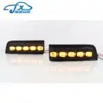 LED DRL Front Fog Light Luminaire with Turn Signal Replacement for Toyota Land Cruiser Prado FJ120 2003-2009
