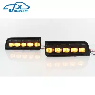 LED DRL Front Fog Light Luminaire with Turn Signal Replacement for Toyota Land Cruiser Prado FJ120 2003-2009 LED DRL Front Fog Light Luminaire with Turn Signal Replacement for Toyota Land Cruiser Prado FJ120 2003-2009