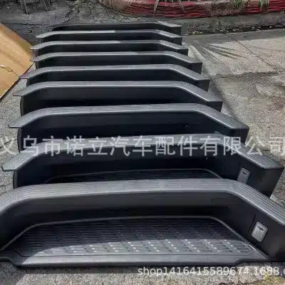 Middle Sliding Door Entry Pedal Step with LED Light for Toyota Hiace H200 2005-2018, Gray Rubber Finish Middle Sliding Door Entry Pedal Step with LED Light for Toyota Hiace H200 2005-2018, Gray Rubber Finish