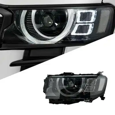 Full LED Headlight Assembly with DRL and Turn Signal for 2022-2025 Toyota Land Cruiser LC300, Defender Style Full LED Headlight Assembly with DRL and Turn Signal for 2022-2025 Toyota Land Cruiser LC300, Defender Style